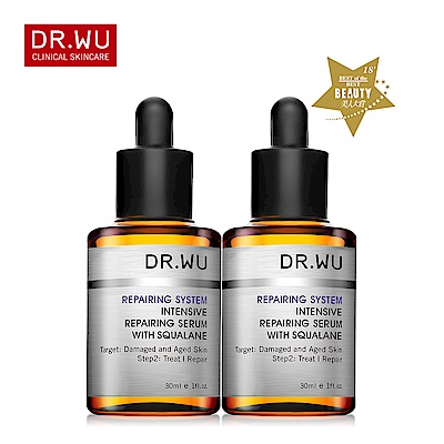 (買1送1)DR.WU角鯊潤澤修復精華30ML