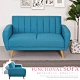 Homelike 貝拉雙人可傾式沙發-天藍色 product thumbnail 1