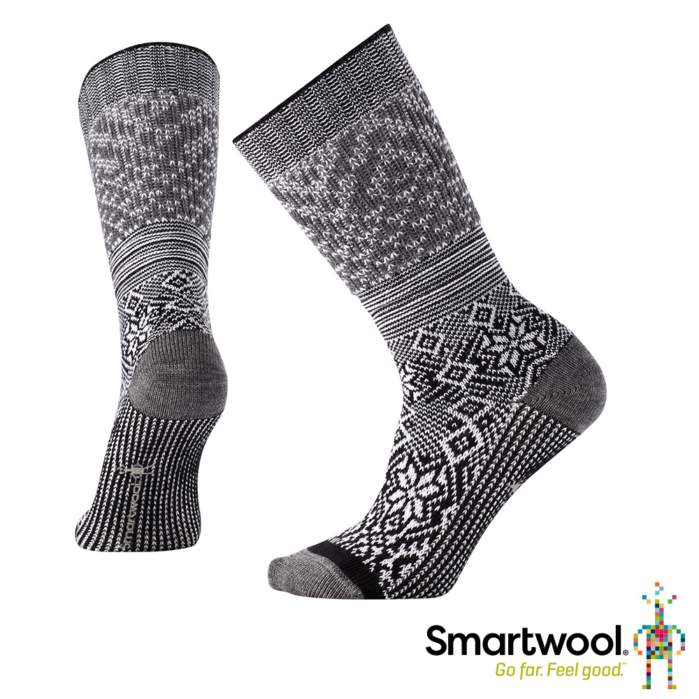 SmartWool 跳舞雪花中長襪 黑色