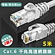 Cat.6標準RJ45網路傳輸圓線-5米(2入組) product thumbnail 1