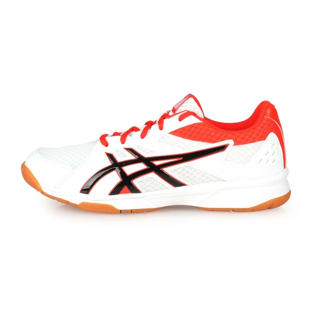 ASICS 男 排羽球鞋 UPCOURT 3 白橘紅