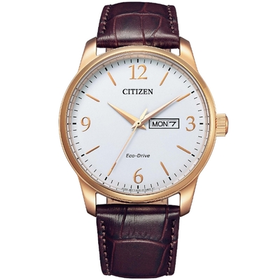 CITIZEN星辰 光動能 日系風格 簡約腕錶 41.8mm / BM8553-16A