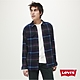 Levis 男款 寬鬆版工裝法蘭絨襯衫 藍銳利色系紋路 product thumbnail 1