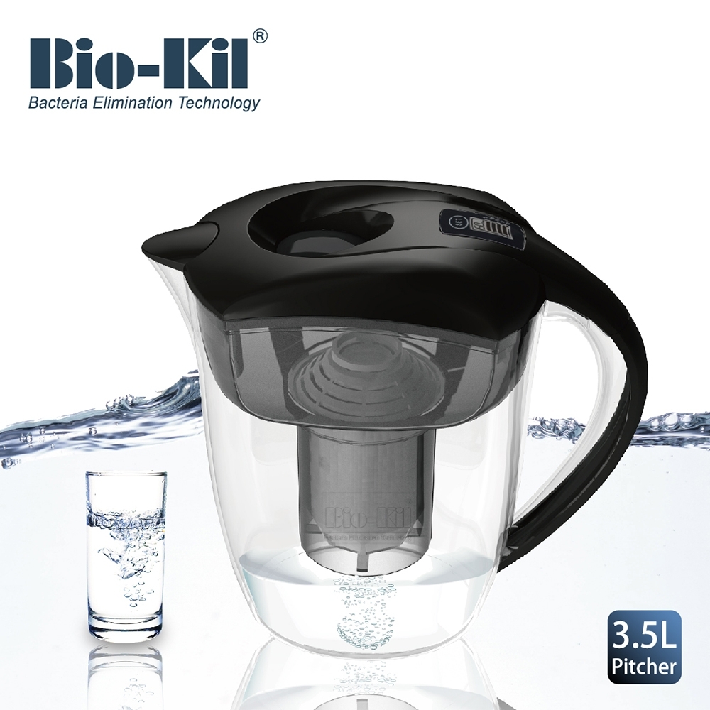 Bio-Kil 大容量極淨濾水壺3.5L(含3入裝濾芯)