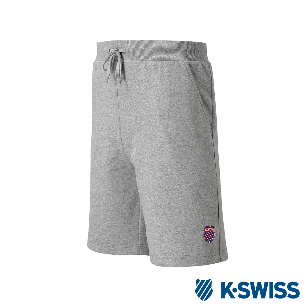 K-SWISS Vintage Logo Swearshorts棉質短褲-男-灰