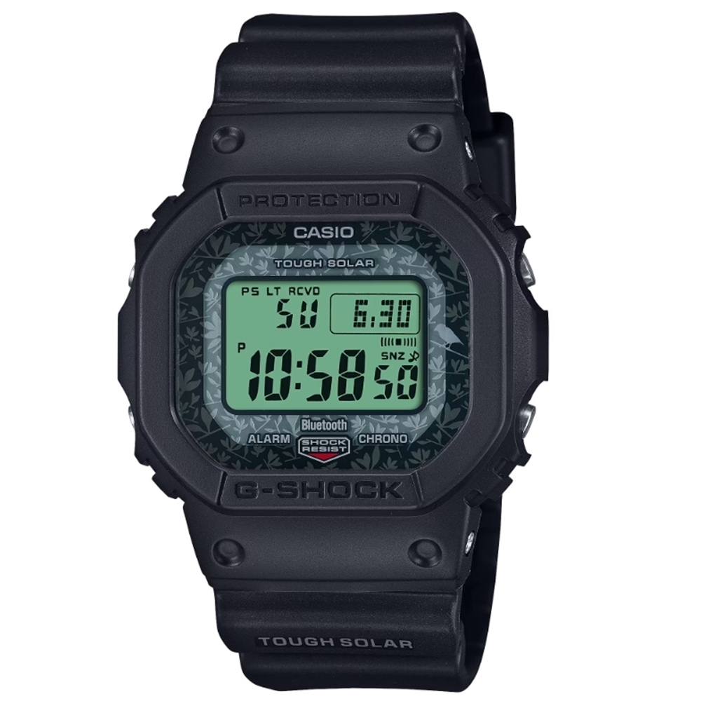 CASIO 卡西歐 G-SHOCK 經典共存 保護生態 限量聯名  達爾文雀 藍牙 電波 太陽能電力 GW-B5600CD-1A3_42.8mm