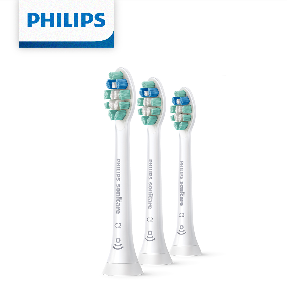 【Philips 飛利浦】Sonicare 智能牙菌斑清除刷頭3入裝 HX9023/67