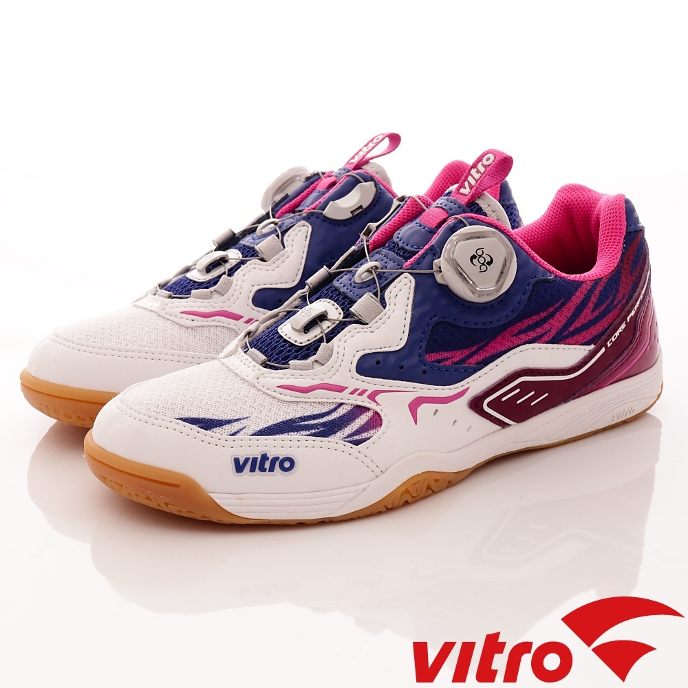 韓國VITRO專業運動-ARCANEII-BOA頂級專業桌球鞋-白紫(女)櫻桃家