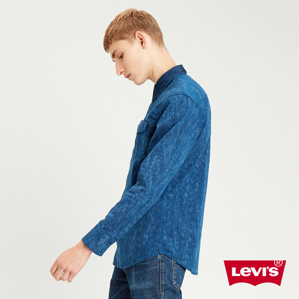 Levis X outerknown 男款 牛仔襯衫 休閒版型 浪花紋刷白