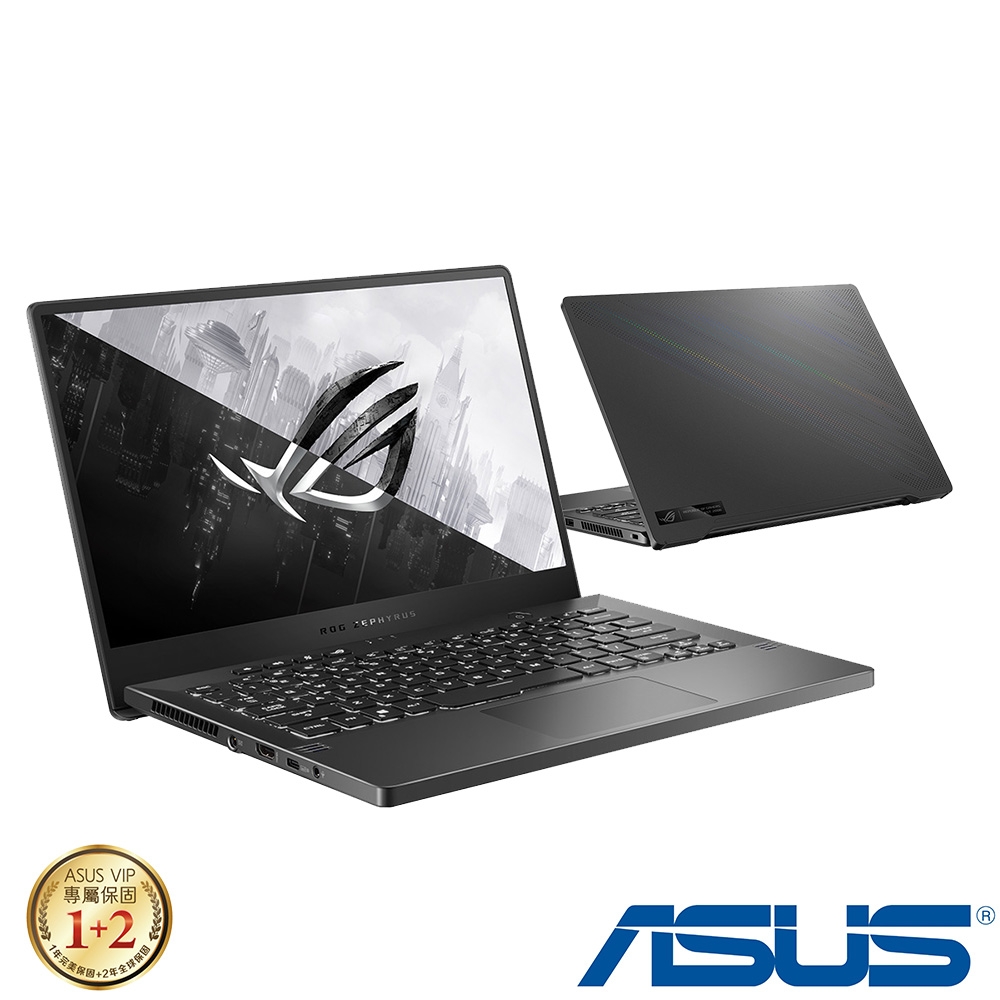 (M365組合) ASUS GA401QM 14吋電競筆電 (Ryzen9 5900HS/RTX3060 6G獨顯/32G/1TB PCIe SSD/ROG Zephyrus G14/日蝕灰)