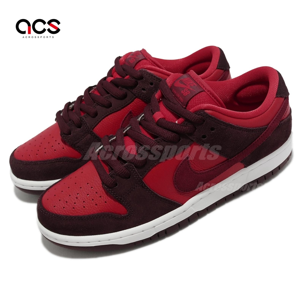 Nike 滑板鞋 SB Dunk Low Pro 櫻桃 男鞋 女鞋 紅 白 經典 休閒 麂皮 DM0807-600