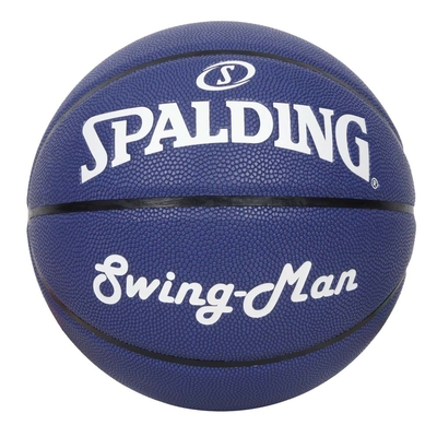 SPALDING SWINGMAN系列#7合成皮籃球-訓練 室外 室內 SPB1131A7 深藍白