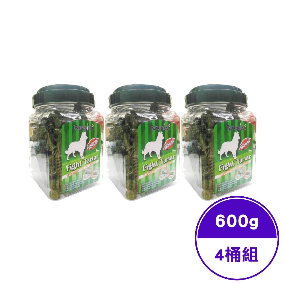 Bone Plus超效螺旋六星潔牙棒小桶裝 600g±5g (4桶入)