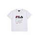 FILA KIDS 童吸濕排汗短袖上衣-白色 1TEW-4906-WT product thumbnail 1