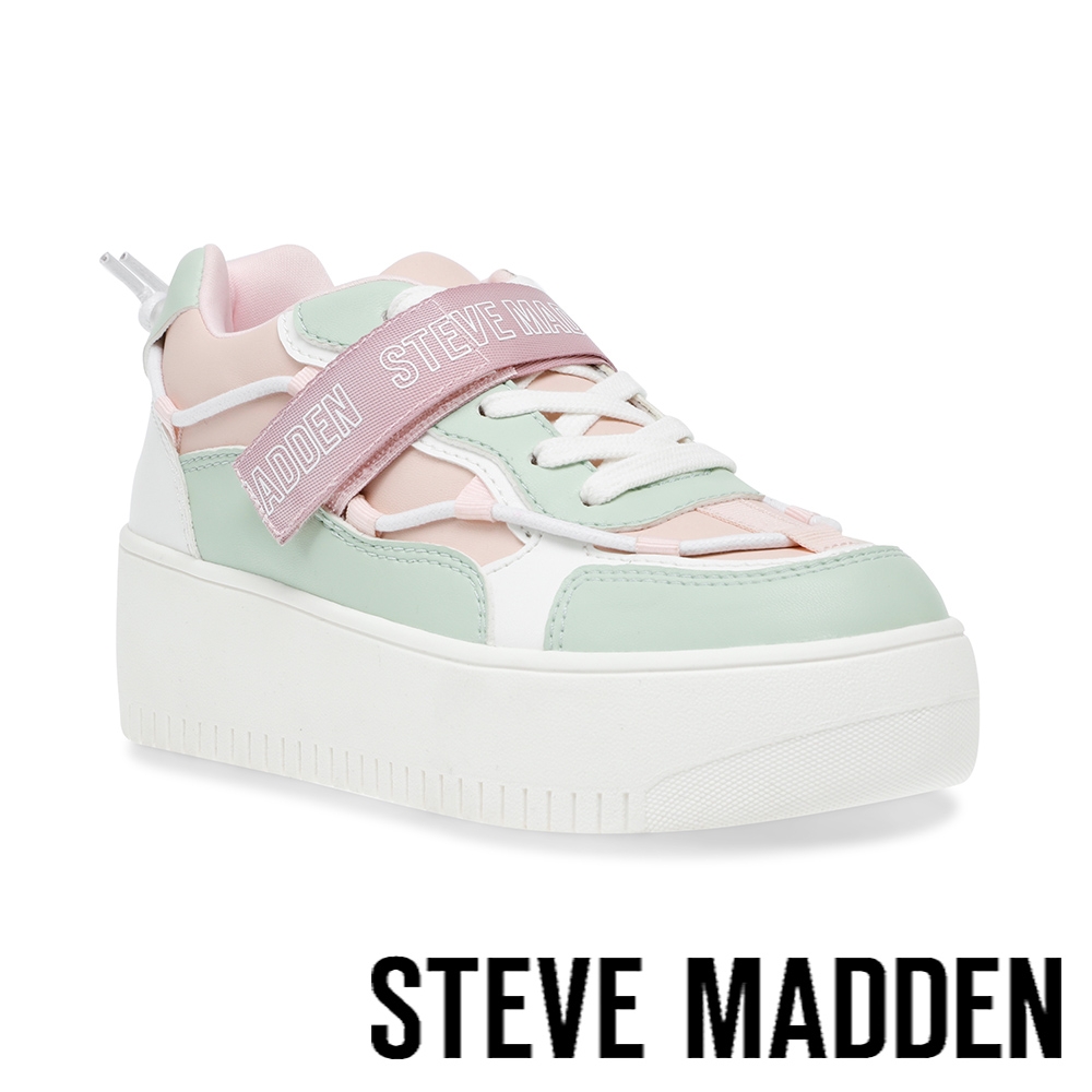 STEVE MADDEN-OFF COURT 綁帶糖果厚底鞋-彩色