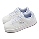 Fila 休閒鞋 Court Trend 女鞋 白 藍 皮革 刺繡LOGO 小白鞋 斐樂 5C929X119 product thumbnail 1