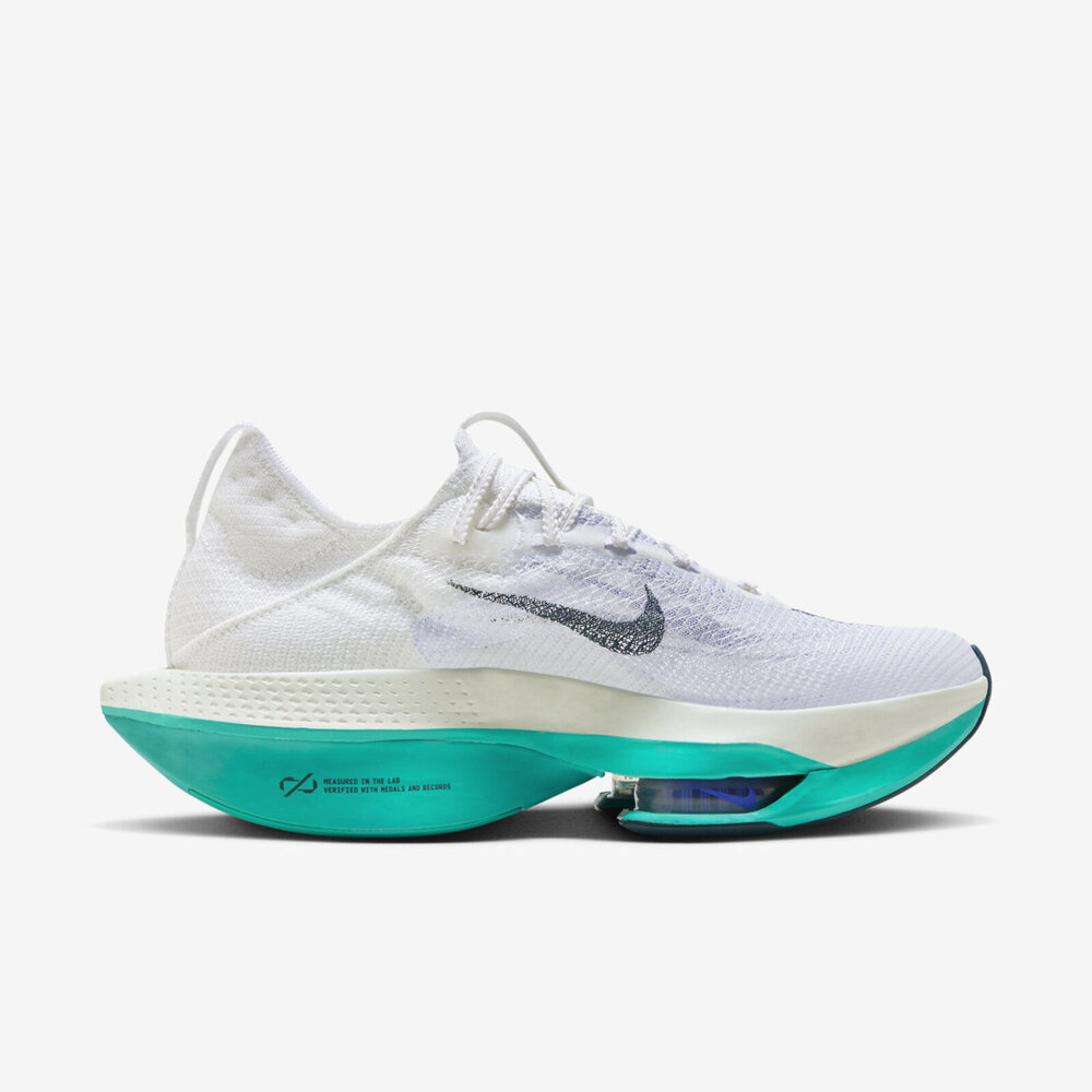 Nike Air Zoom Alphafly Next% 2 [DN3555-100] 男慢跑路跑競速氣墊白綠