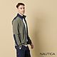 Nautica 男裝 防潑水撞色拼接立領外套-墨綠 product thumbnail 1