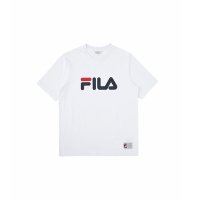 FILA 短袖圓領T恤-白色 1TEW-1453-WT