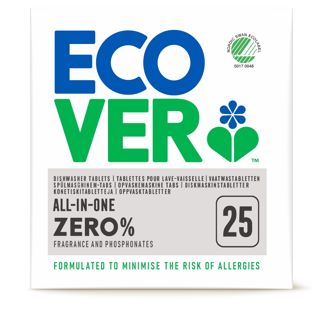 ECOVER 宜珂 無添加ZERO洗碗機專用洗碗錠 (25入/500g)