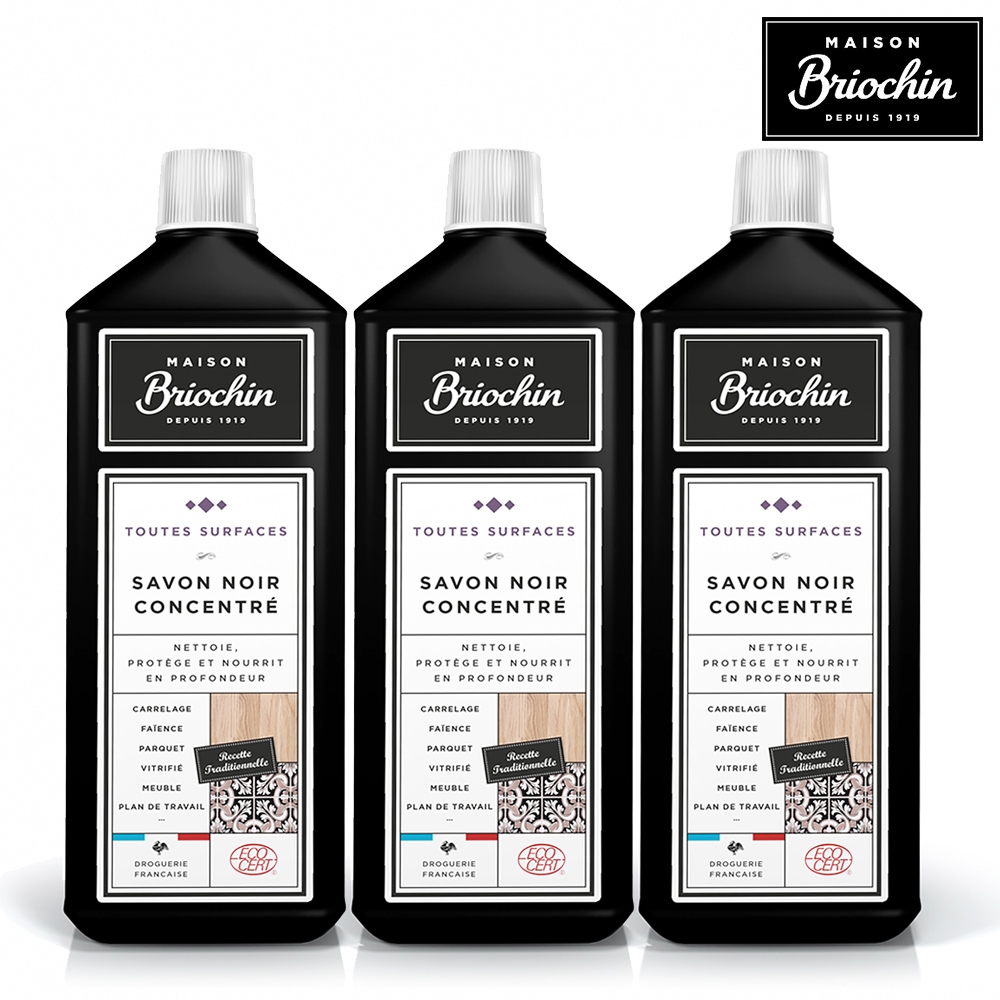 Maison Briochin 黑牌碧歐馨 濃縮黑皂液 1L 超值3件組
