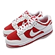 Nike 休閒鞋 Dunk Low Retro 運動 男鞋 經典款 反轉白紅 皮革 球鞋 滑板 穿搭 白 紅 DD1391-600 product thumbnail 1