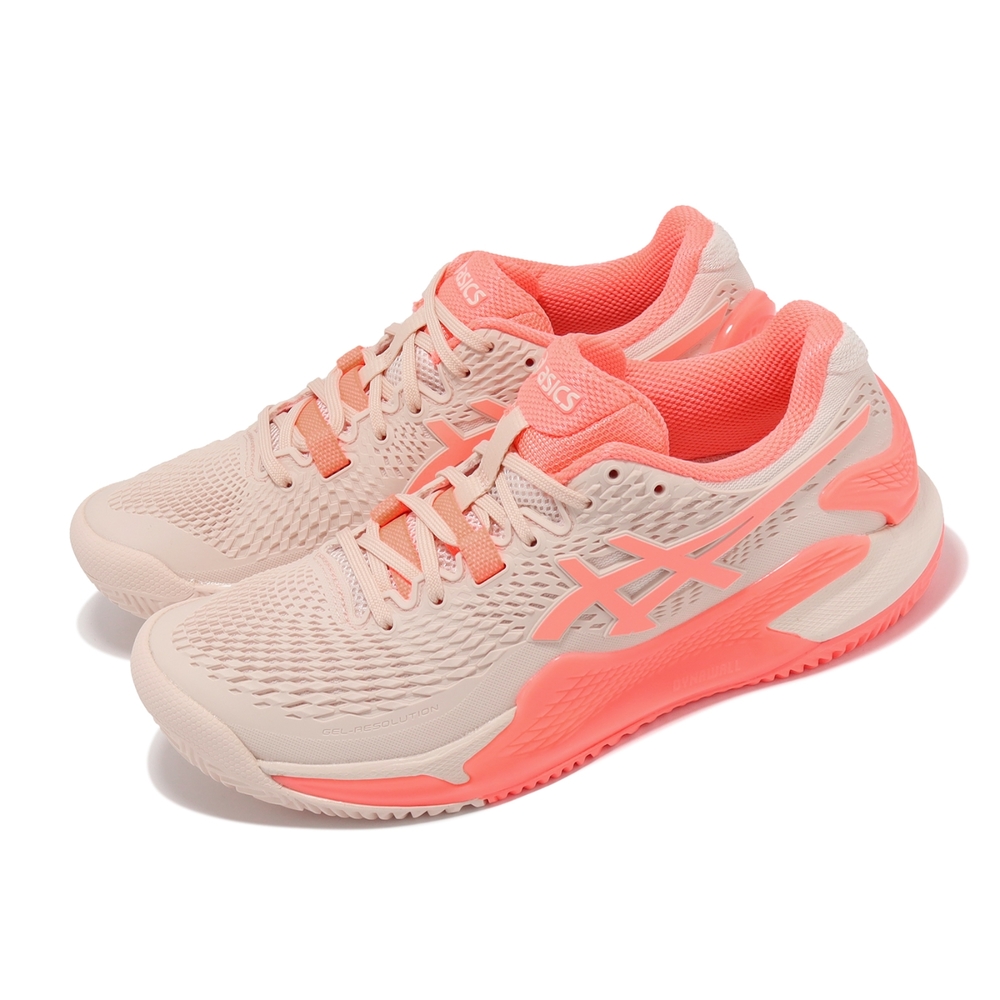 Asics 網球鞋 GEL-Resolution 9 Clay 女鞋 粉 澳網 紅土 吸震 運動鞋 亞瑟士 1042A224700