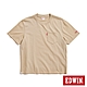 EDWIN 寬版口袋小夾標短袖T恤-男-淺卡其 product thumbnail 1
