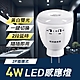 4W LED 雙色光紅外線感應燈(可切換黃白光/2P插頭式) product thumbnail 1