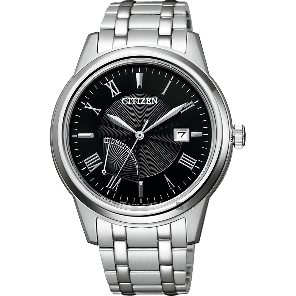 CITIZEN 星辰 光動能電量等級顯示手錶 AW7001-98E