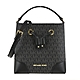 MICHAEL KORS MERCER滿版logo手提/斜背水桶包-黑 product thumbnail 1