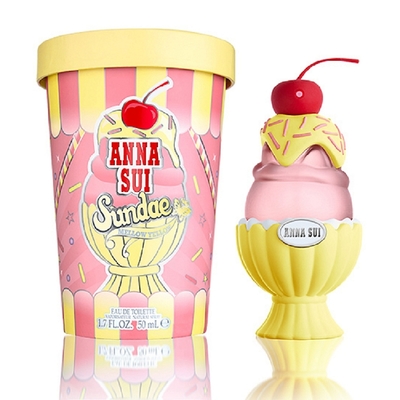 Anna Sui Sundae Mellow Yellow 果漾聖代淡香水-樂夏百香 50ml (原廠公司貨)