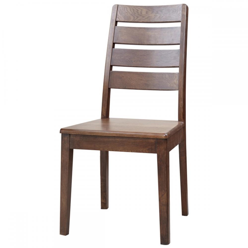 hoi! 原木日式半島紅橡木實木靠背餐椅-咖啡色坐墊-兩入組 (H014226483)