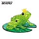 日本正版 BEVERLY 青蛙 立體水晶拼圖 42片 3D拼圖 水晶拼圖 公仔 模型 動物模型 - 488484 product thumbnail 1