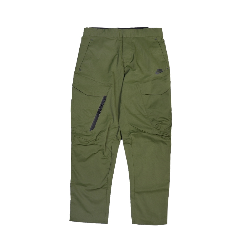 Nike 長褲 NSW ESS Utility Pants 男款 口袋 錐形褲管 簡潔 抽繩 穿搭 綠 黑 DH3867-326