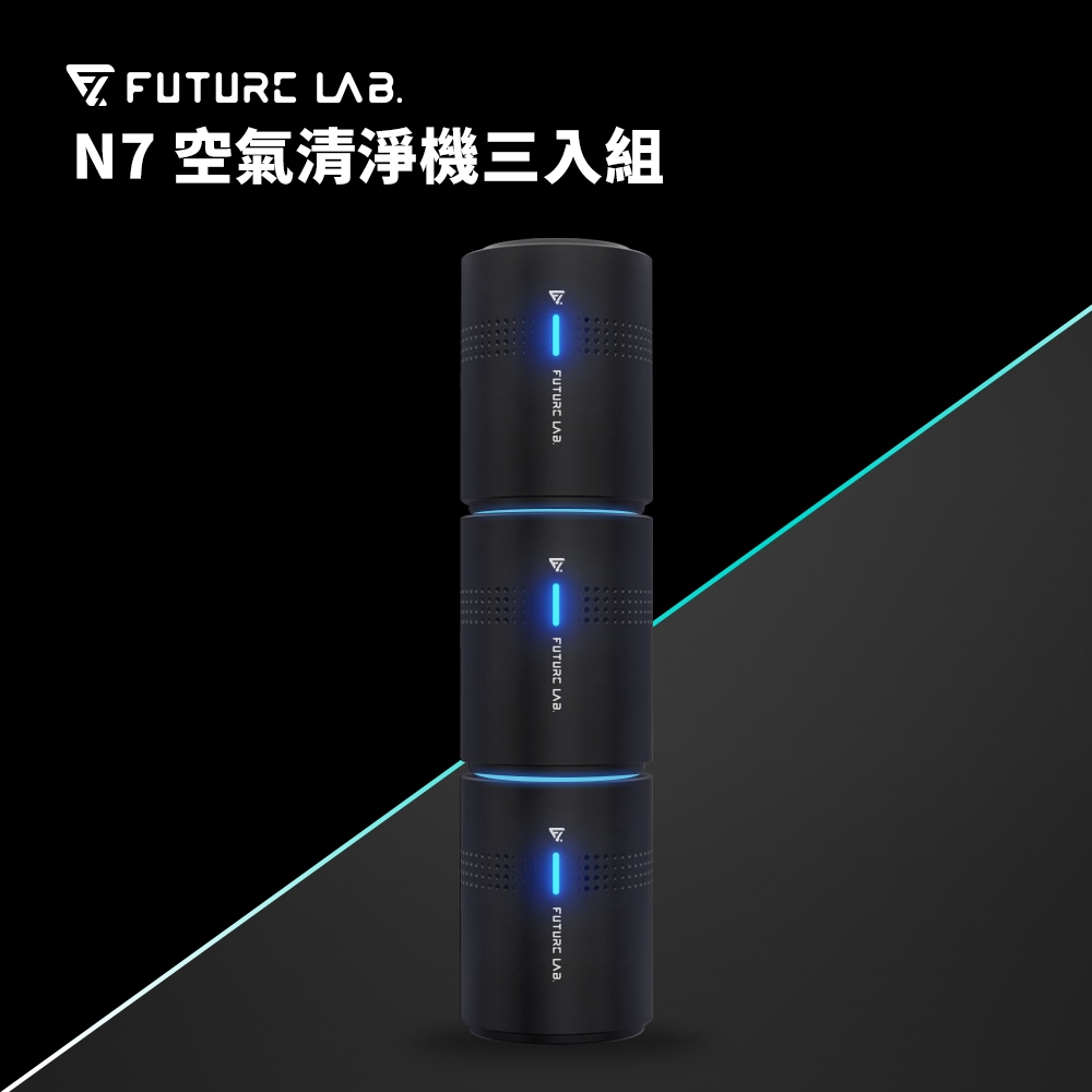 【Future Lab. 未來實驗室】FUTURE N7 空氣清淨機3入組 車用清淨機 負離子 空氣清淨機