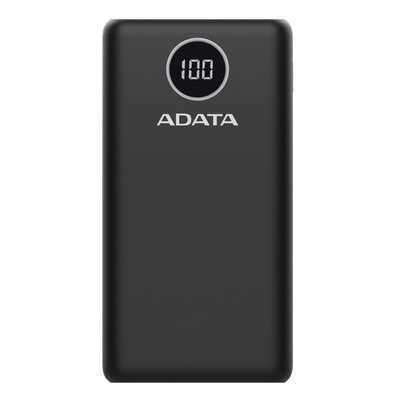 ADATA 威剛 數位顯示電量20000mAh 3孔輸出 快充行動電源 P20000QCD