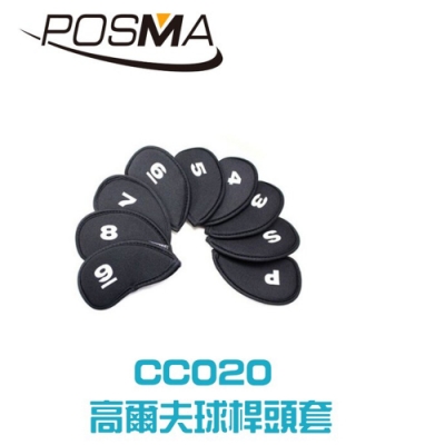 POSMA 高爾夫球桿頭套 贈 灰色絨布袋 CC020