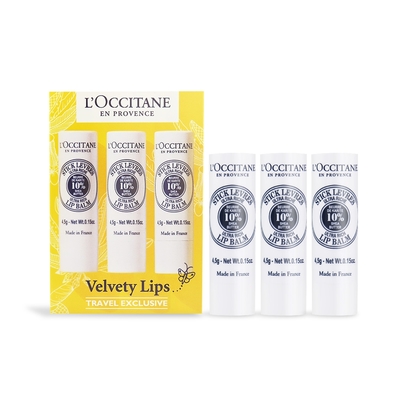 L occitane 歐舒丹 乳油木潤唇膏 4.5g (3入組)