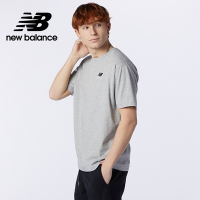 [New Balance]左胸NB短袖T_男性_灰色_MT11592AG