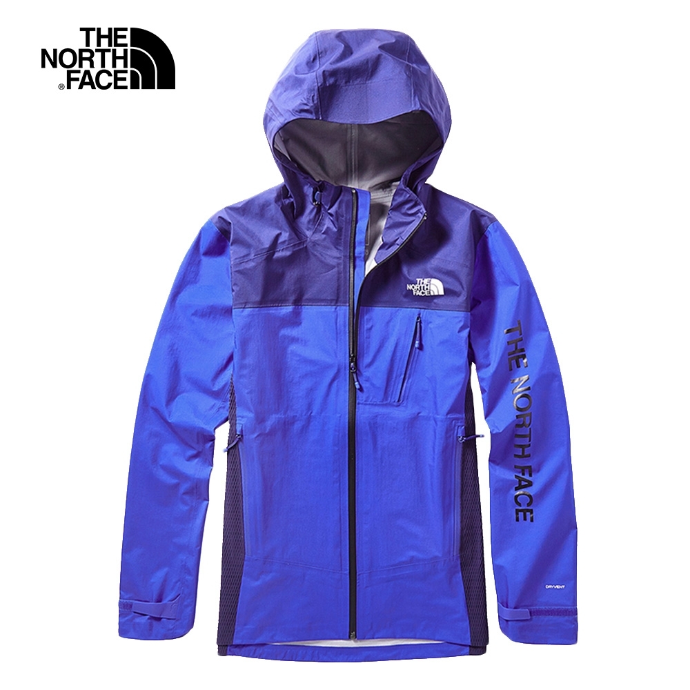 The North Face北面男款藍色防水透氣戶外衝鋒衣｜3VSNG4C
