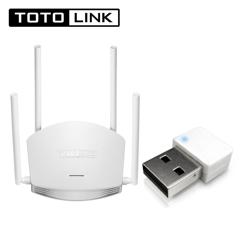 TOTOLINK N600R+N150USM WiFi無線上網組(無線分享器+USB無線網卡)