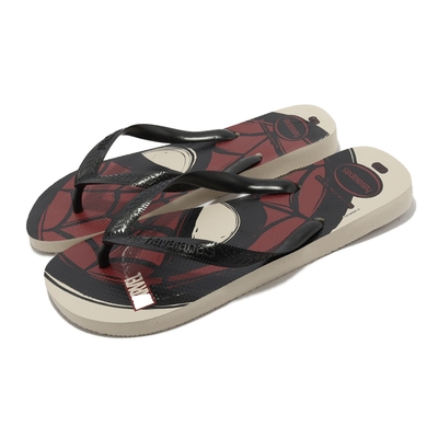 Havaianas 拖鞋 Top Marvel Logomania Flip Flops 男鞋 米 紅 漫威 蜘蛛人 41469530121U