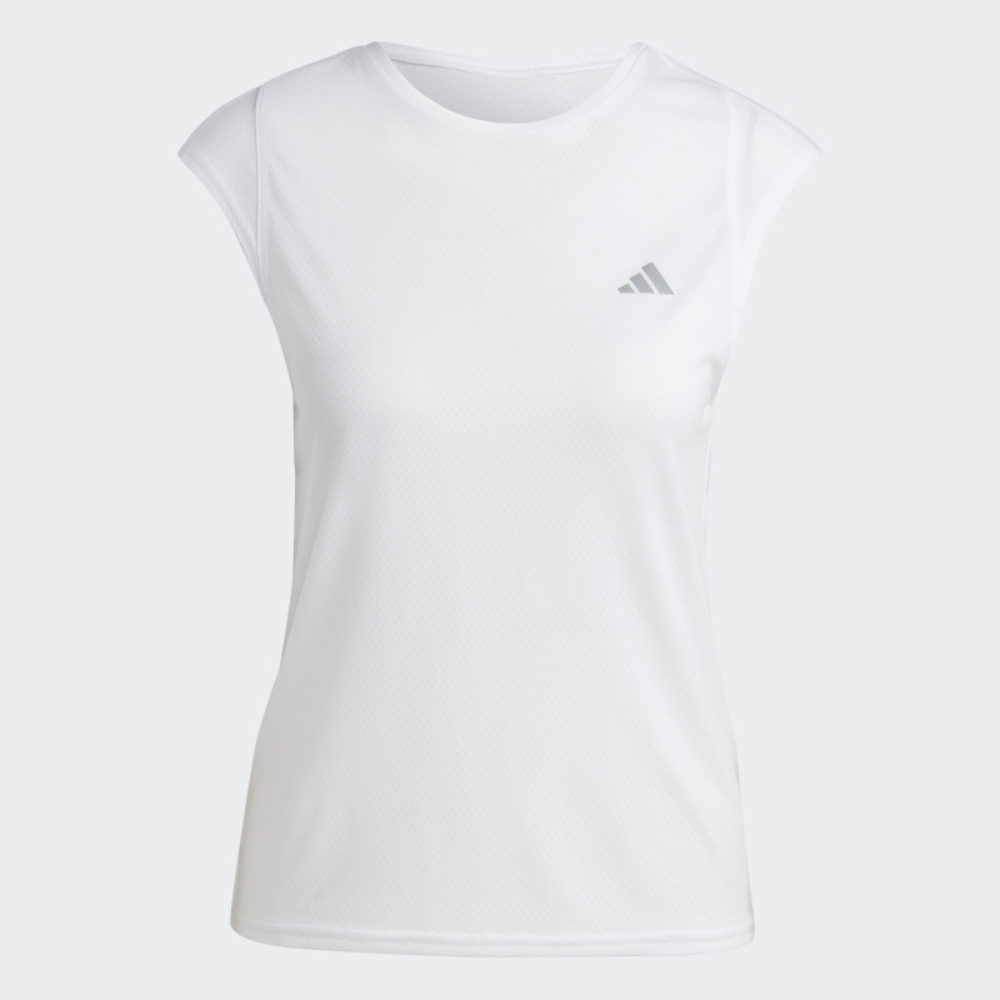 adidas 背心 女款 運動背心 慢跑 PAD XCITY TEE 白 HR5730