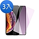 3入 iPhone XSMax 高清防窺 藍紫光 9H鋼化膜手機保護貼 XSMax保護貼 product thumbnail 1