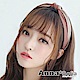 AnnaSofia 雙色交叉轉璇結 韓式寬髮箍(豆沙紅色) product thumbnail 1