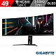 GIGABYTE 技嘉 AORUS CO49DQ 49型 OLED 曲面電競螢幕(5120x1440/144Hz/0.03ms/HDMI 2.1/99% DCI-P3) product thumbnail 1