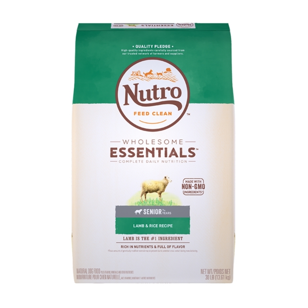 美國Nutro美士-全護營養高齡犬配方(牧場小羊+健康米) 30lbs/13.61kg (NC70323)