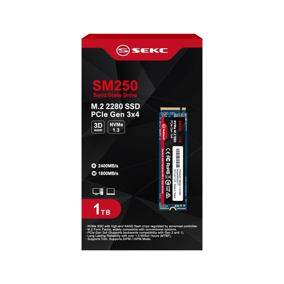 SEKC SM250 1TB NVMe M.2 2280 PCIe 固態硬碟