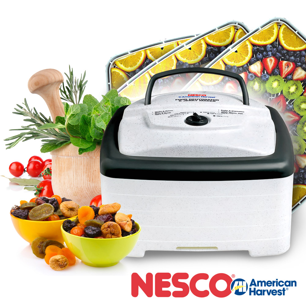 NESCO 天然食物乾燥機 方形增量40%乾燥空間 FD-80 [美國原裝進口]